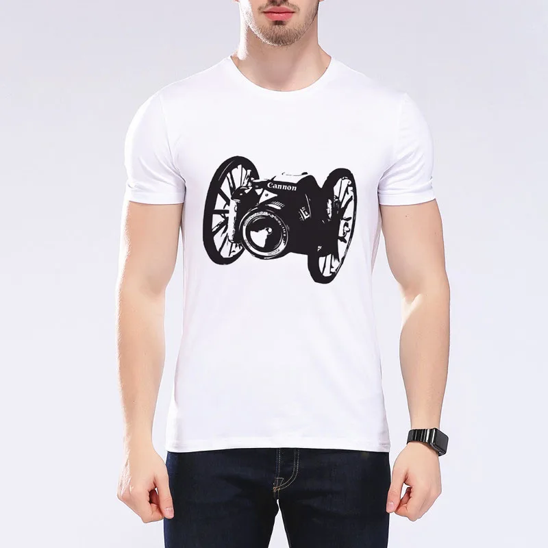2020 летняя повседневная мужская футболка с принтом камеры индивидуальные мужские