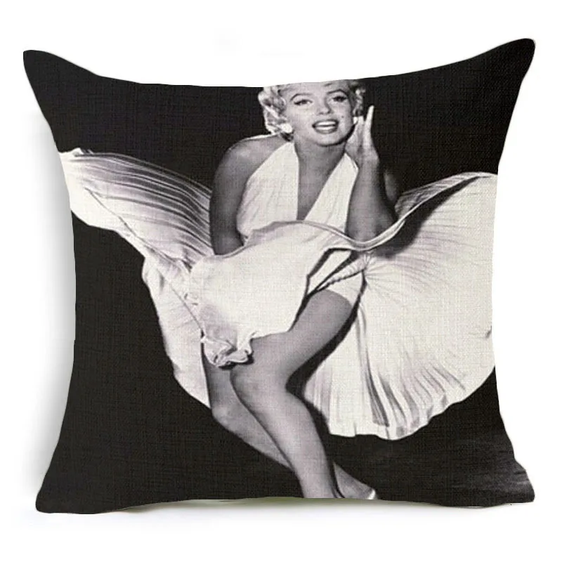 Мэрилин Монро и Одри Хепберн белье хлопок смесь Чехлы для подушек домашний офис