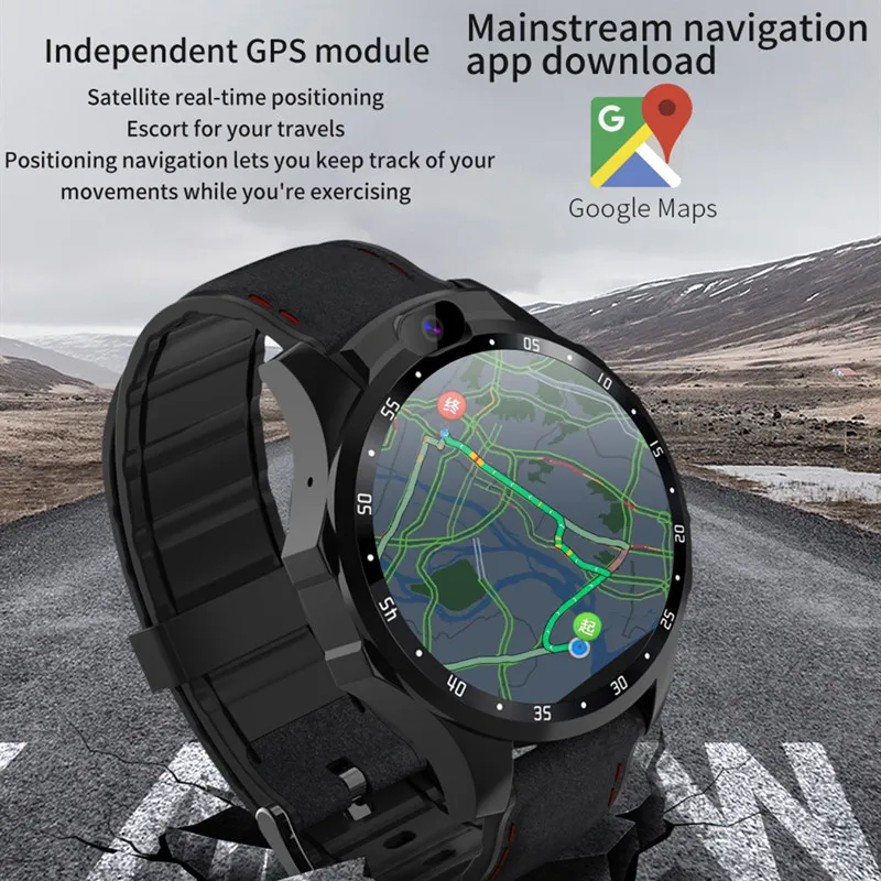 V9 мужские умные часы 1,6 дюймов AMOLED экран Android 7,1 MTK6739 3 ГБ+ 32 ГБ Роскошные деловые умные часы 4G Smartwatch для Android IOS