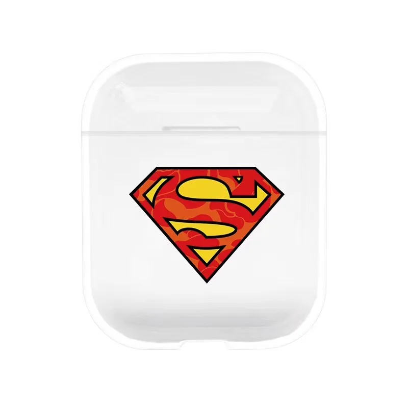 Роскошный чехол для Apple Airpods 1 2 Наушники marvel Железный человек Супермен