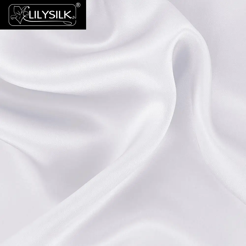 LILYSILK наволочка шелк хлопок с скрытая молния 19 Momme терсе волос Бесплатная доставка