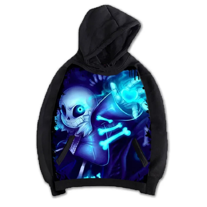 Высокая-Q Мужская Аниме Cos Используйте фриск Toriel Sans папирус хлопок Повседневное с капюшоном толстовки с капюшоном пальто куртки пуловер