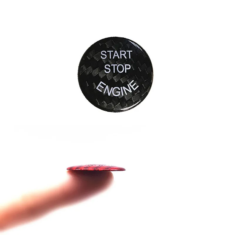 Наклейка для кнопки включения и остановки двигателя из углеродного волокна