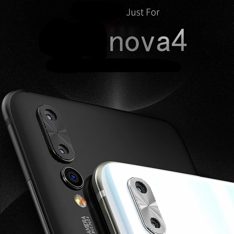 EXUNTON 2 шт. для Huawei Nova 4 3 3i 3e задняя камера металлический алюминий полное покрытие