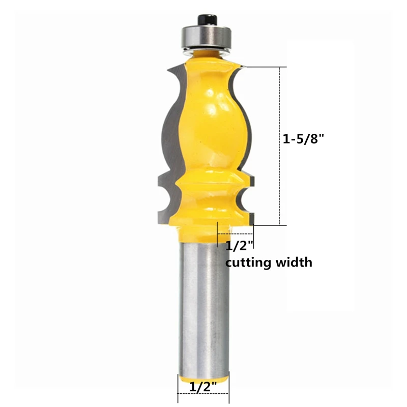 1/2 хвостовик деревообрабатывающей Архитектурного Литья фрезы ogee Рыхлители