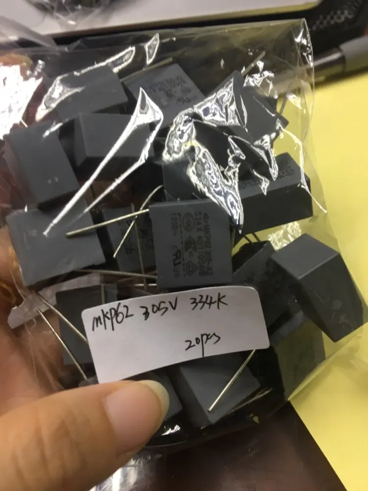 Новинка 20 шт. MKP62 305V 334K 0 33 мкФ 330NF X2 Защитная емкость P15MM|capacitive| |