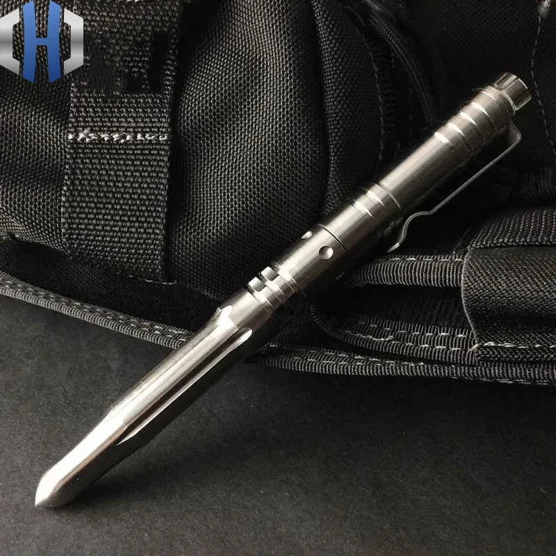 Beli EDC Titanium Alloy Pena Taktis Pertahanan Diri Multi-Fungsi Tanda Tangan Pena Self-Pertahanan Jendela Rusak Hidup Saving Hammer Alat