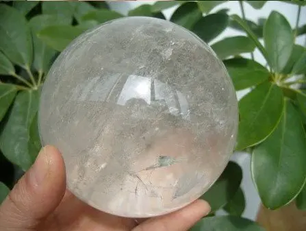 Гигантский прозрачный натуральный кварцевый шар 4 дюймовый хрустальный шар|crystal