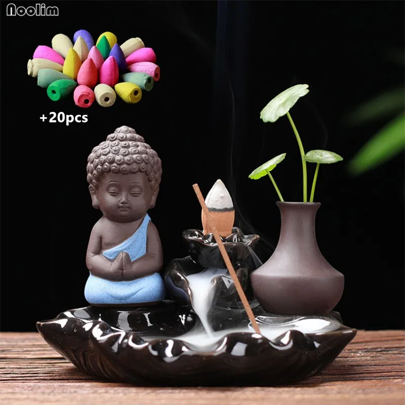 Керамическая горелка для благовоний Little Monk держатель ароматических палочек с