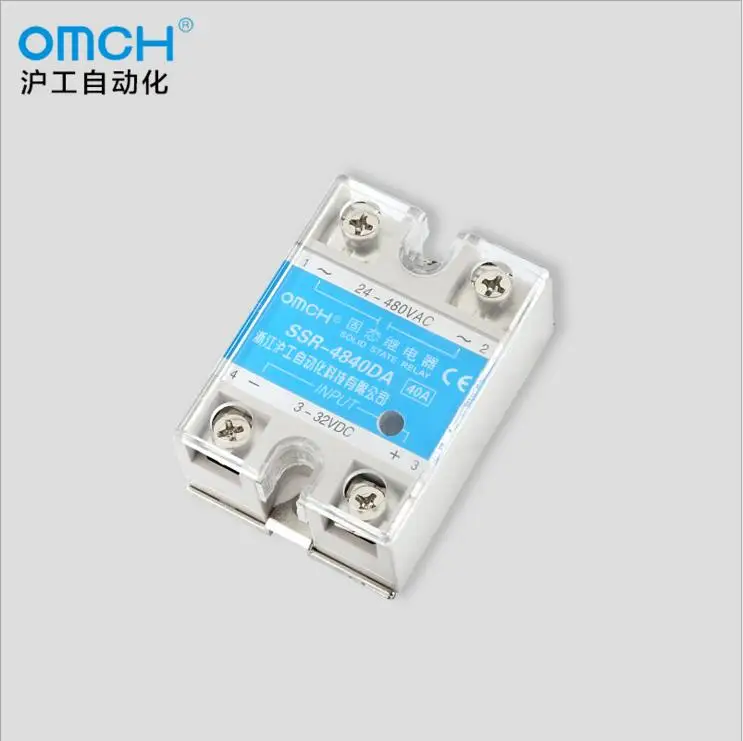 

SSR-4840DA 40A Single Phase 3-32VDC to 24-480VAC Solid State Relay