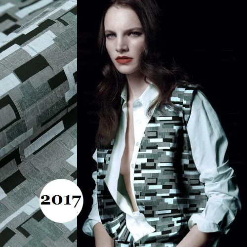 Серо зеленая камуфляжная квадратная жаккардовая ткань yuppie модная ультратонкая