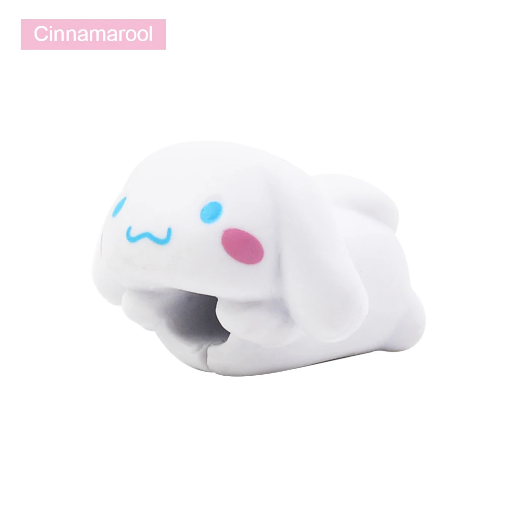 Cinnamarool CHIPAL милый мультфильм укуса провода намотки для iPhone USB органайзер для кабеля зарядного устройства протектор животное укусы держатель телефона аксессуар - Цвет: Cinnamarool