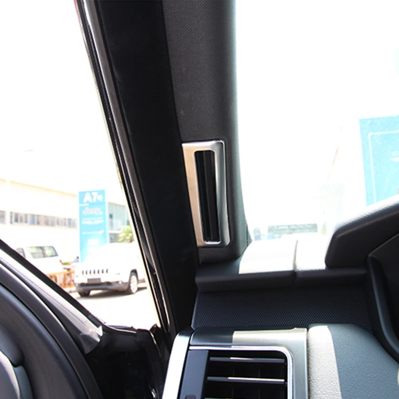 Для Land Rover Range Sport ABS Chrome A Pillar AC Vent Outlet Frame Cover Trim Stickers 2014-2019 Car-Styling | Автомобили и