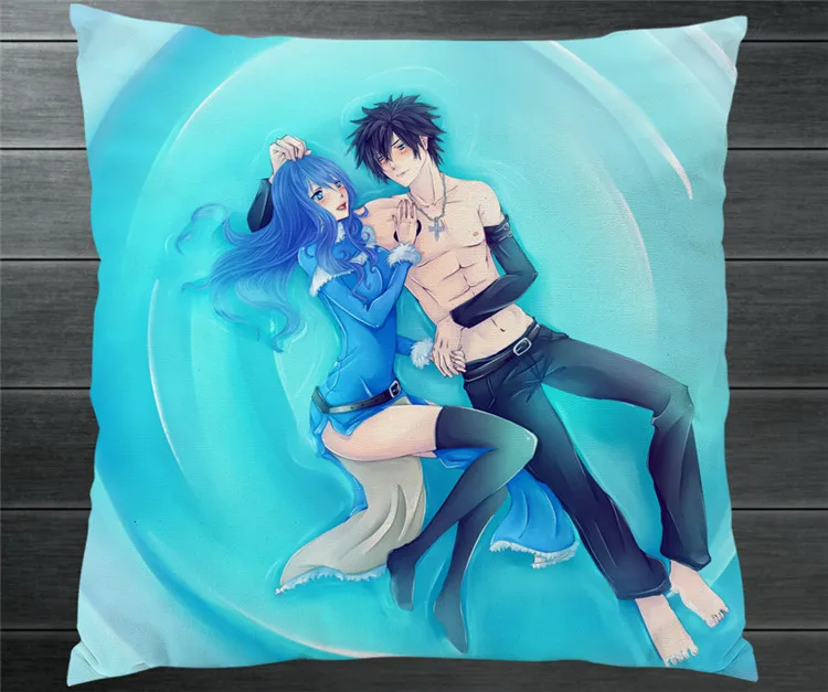 Фея хвост серый Fullbuster Juvia Lockser fanart двухсторонняя искусственная Обложка косплей