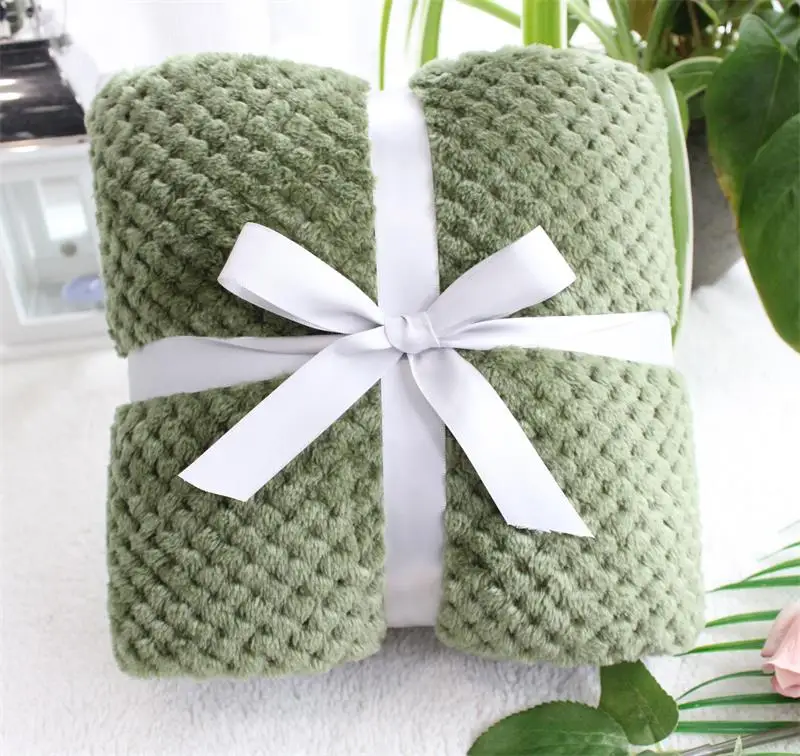 olive 70X100cm Flanel, супер мягкая детская кровать, уютное детское одеяло, весеннее постельное белье для малышей, одеяло из флиса, пушистое одеяло для домашних животных, чехол для детской коляски - Цвет: olive 70X100cm