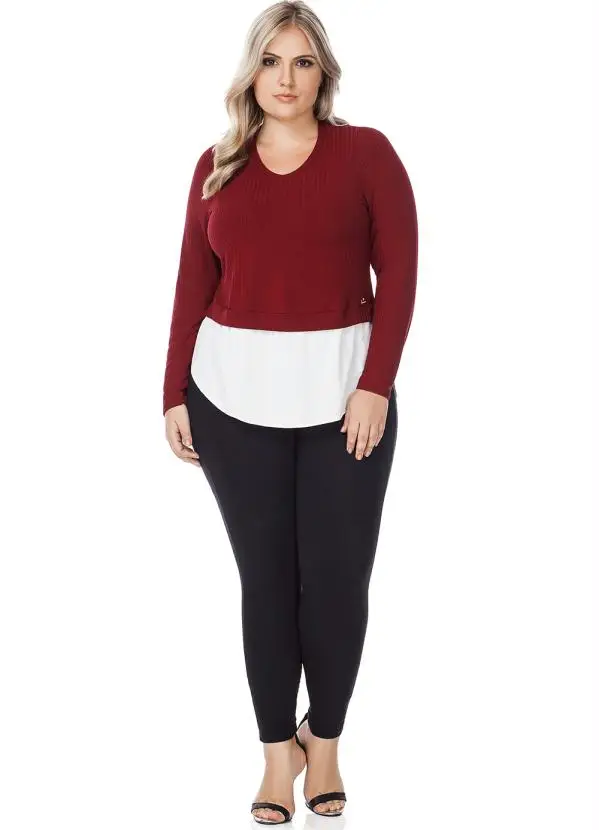 2018 Winter Warm knitted Women Blouse Long Sleeve Patchwork Sweater Plus Size Tops Big Pullovers 6XL Shirt Blusas | Женская одежда