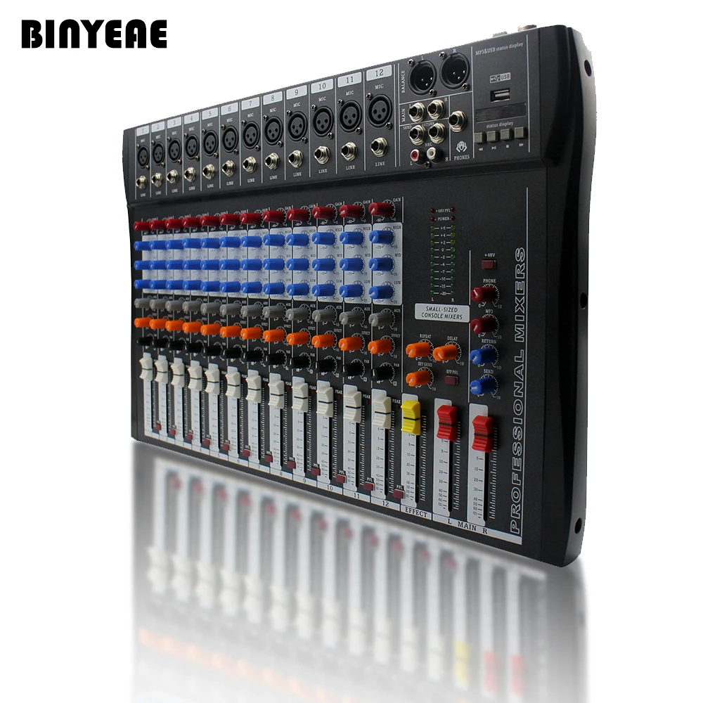 CT120S-USB новое 12 каналов микшерное консольное оборудование Профессиональное аудио DJ микшер