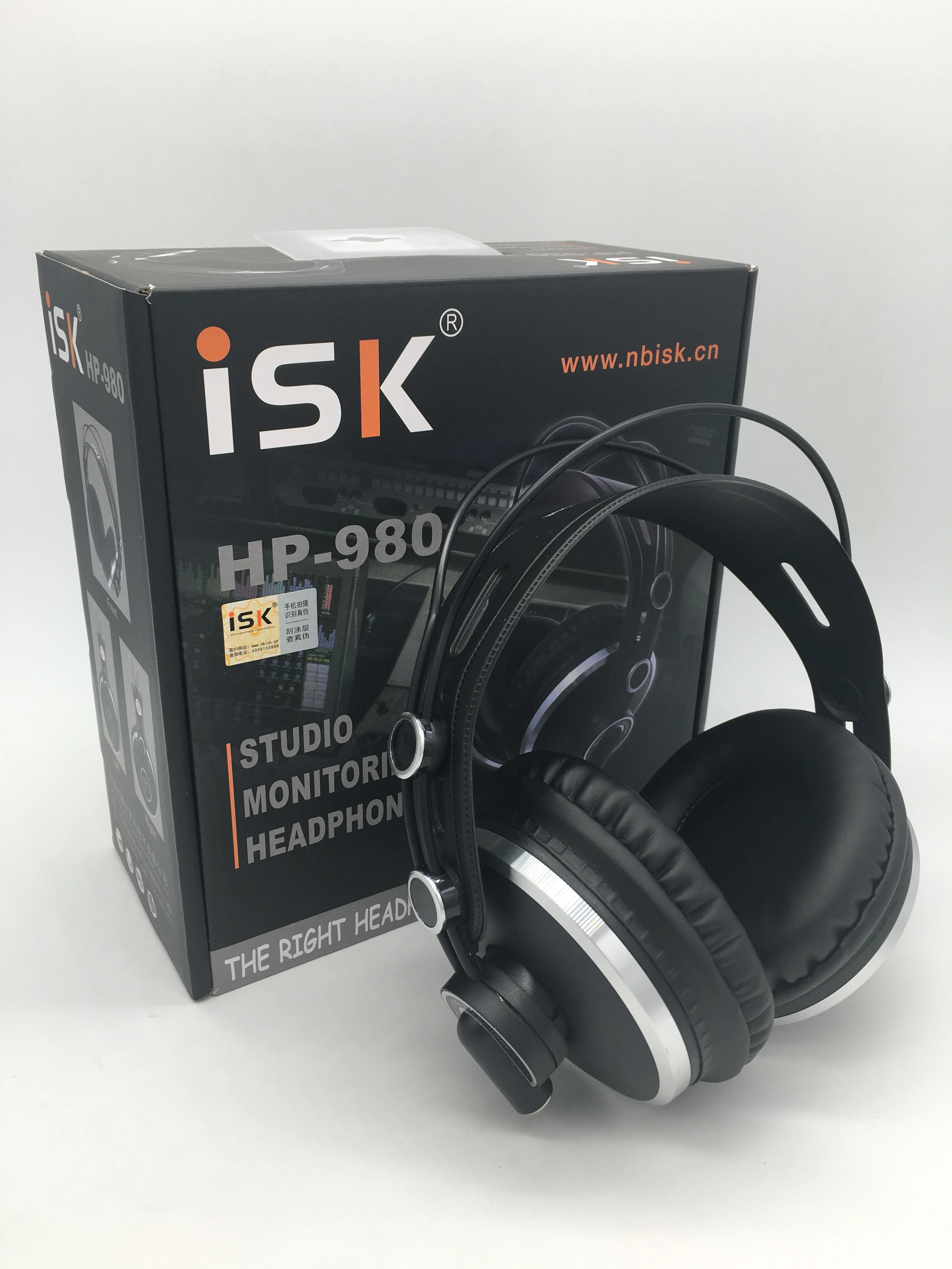 Профессиональные стереонаушники iSK HP 980 с закрытым задним мониторингом студийная DJ гарнитура для студии