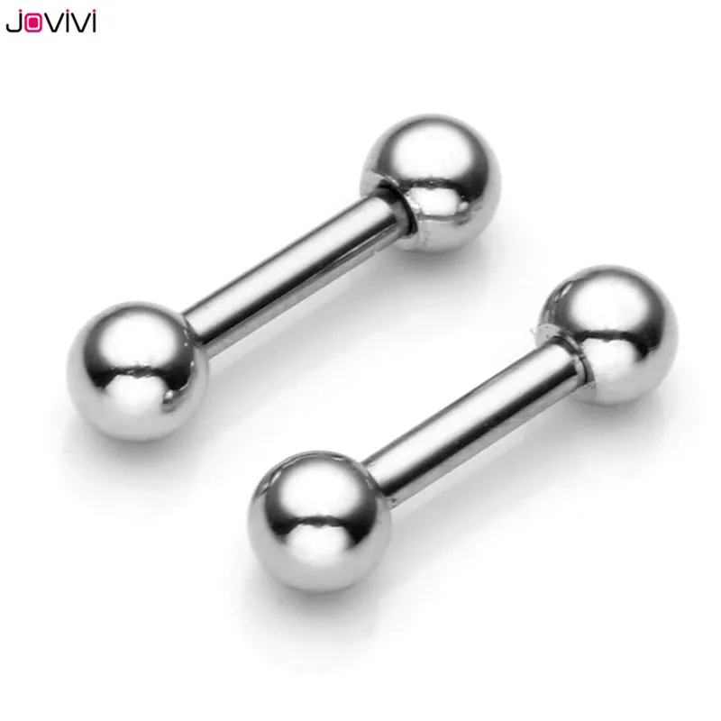 JOVIVI 16 г серьги из нержавеющей стали-гантели спиральный для хряща шпильки Tragus 6 мм