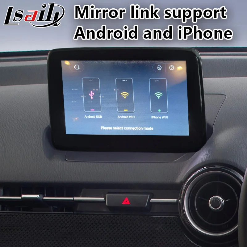 Мультимедийный видеоинтерфейс Lsailt для Android Mazda 2 MZD модель 2014 2020 Автомобильная GPS