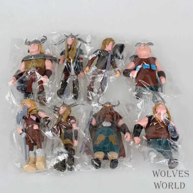 Anime How to Train Your Dragon 2 figurines toy 8 pcs/set 10-14 CM PVC Action Figures Collectible Toys for boy gift | Игрушки и хобби