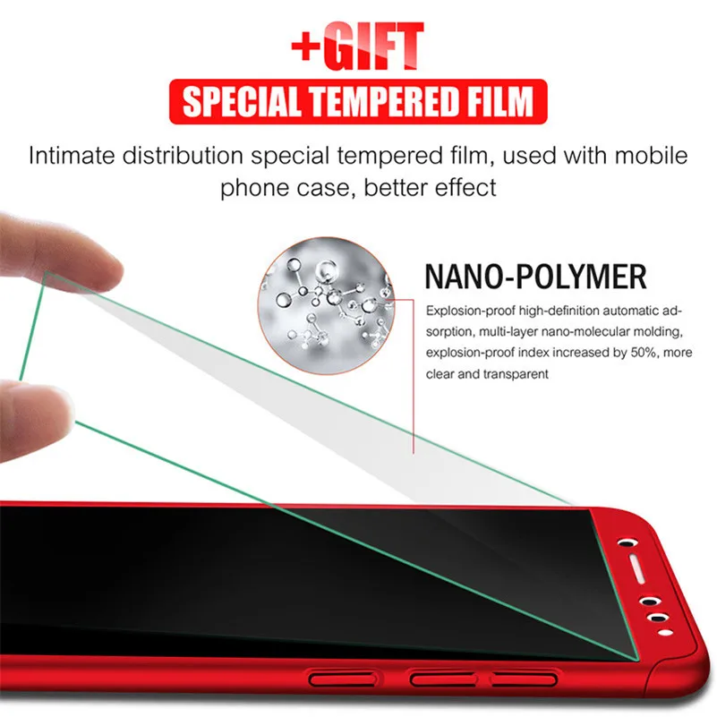 360 Degree Cover Case For Xiaomi Redmi Note 5 5A 6A Plus 6 Pro 4 4X 4A Mi 8 SE 6X A2 5X A1 Free Glass Cases |