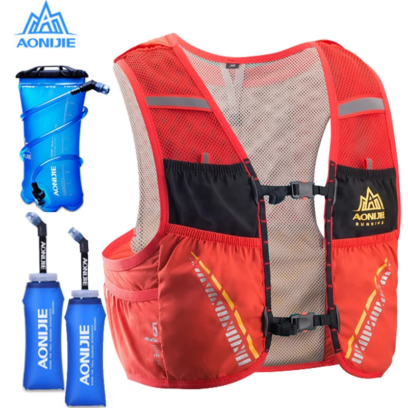 AONIJIE 5L Trail гидратационный жилет, рюкзак для пеших прогулок, велоспорта, кемпинга, марафона, рюкзак, сумка для бега