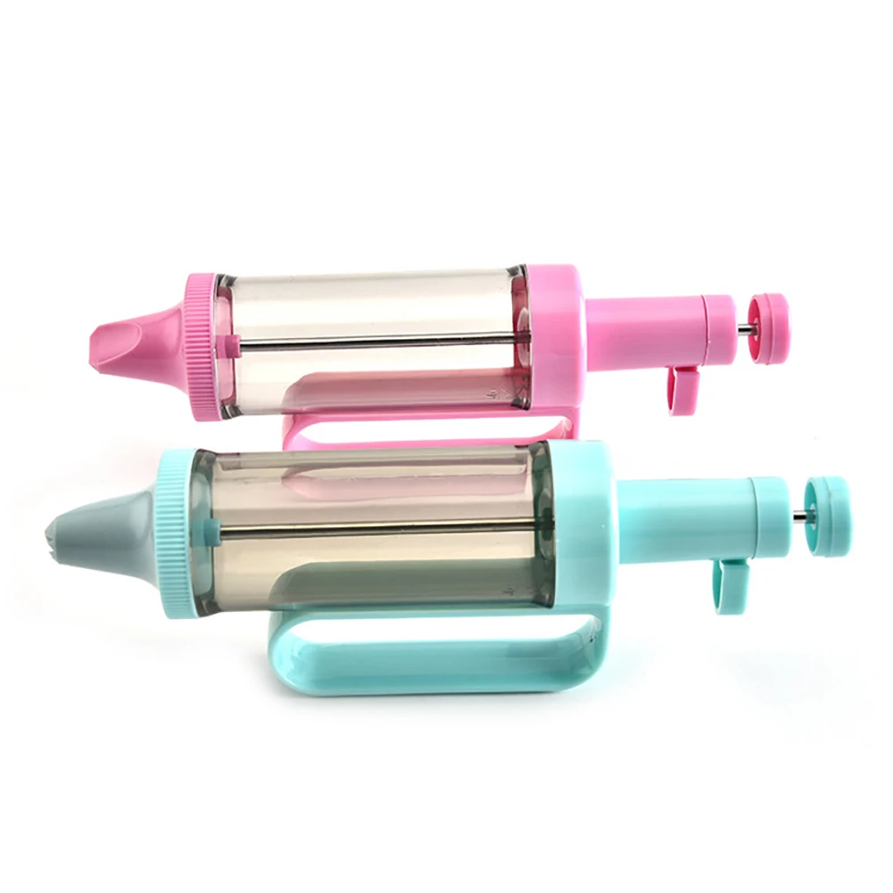 1Pc Dessert Decorator Cake Decorating Tool Icing Nozzles Piping Syringe Cookie Tool(Color Random |