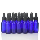 Флаконы для жидкости из кобальтового синего стекла, 16 шт., 15 мл, с пипеткой, для эфирных масел, для ароматерапии, пустые многоразовые контейнеры