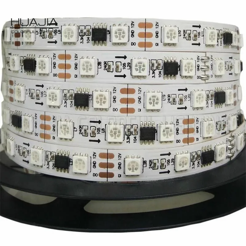 1 м WS2811 60 светодиодов/м не водонепроницаемый 256 серый 5050 RGB красочные светодиодные