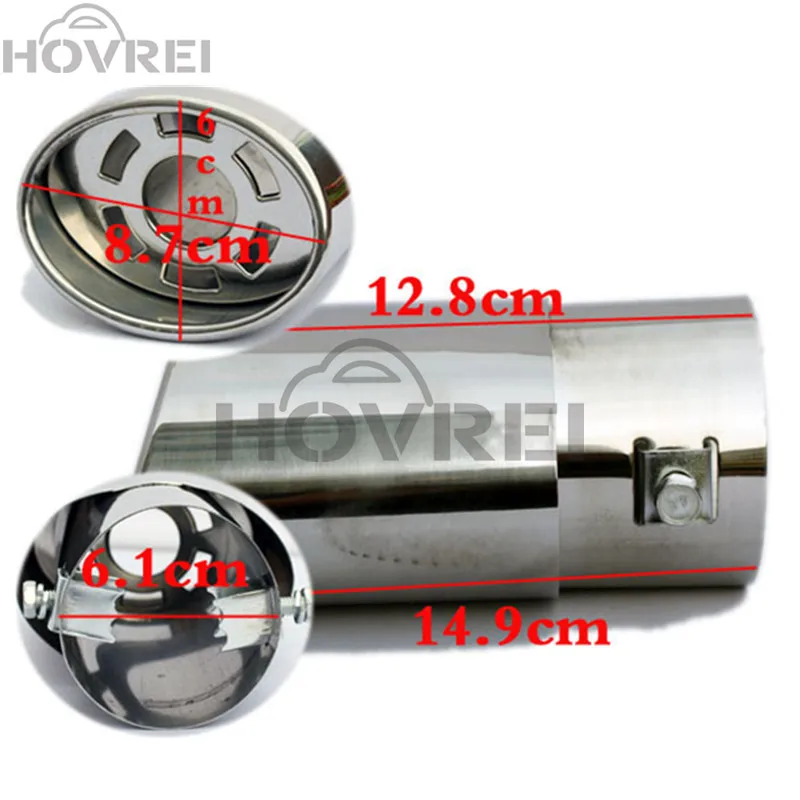 Универсальный автомобильный глушитель выхлопной трубы наконечник из