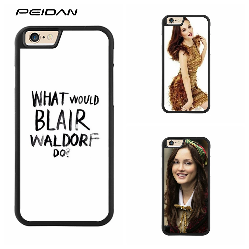 PEIDAN blair waldorf 8 Full Protective cover cell phone case for iphone X 4 4s 5 5s 6 6s 7 plus #ee67 |