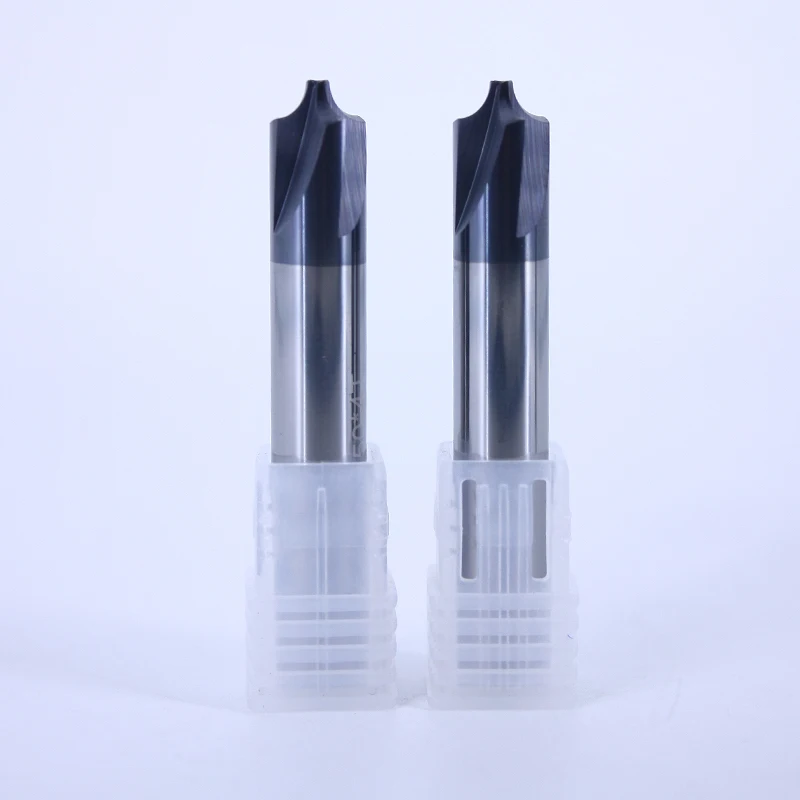 1pcs R1.5 R2 R2.5 R3 R4 R5 50L HRC55 4flutes inside concave Radius end mill tungsten carbide steel chamfer countersink | Инструменты