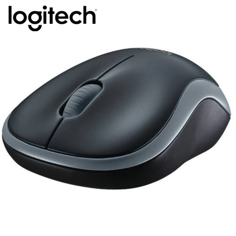 100% оригинальная беспроводная мышь Logitech M185 симметричный дизайн DPI офисный