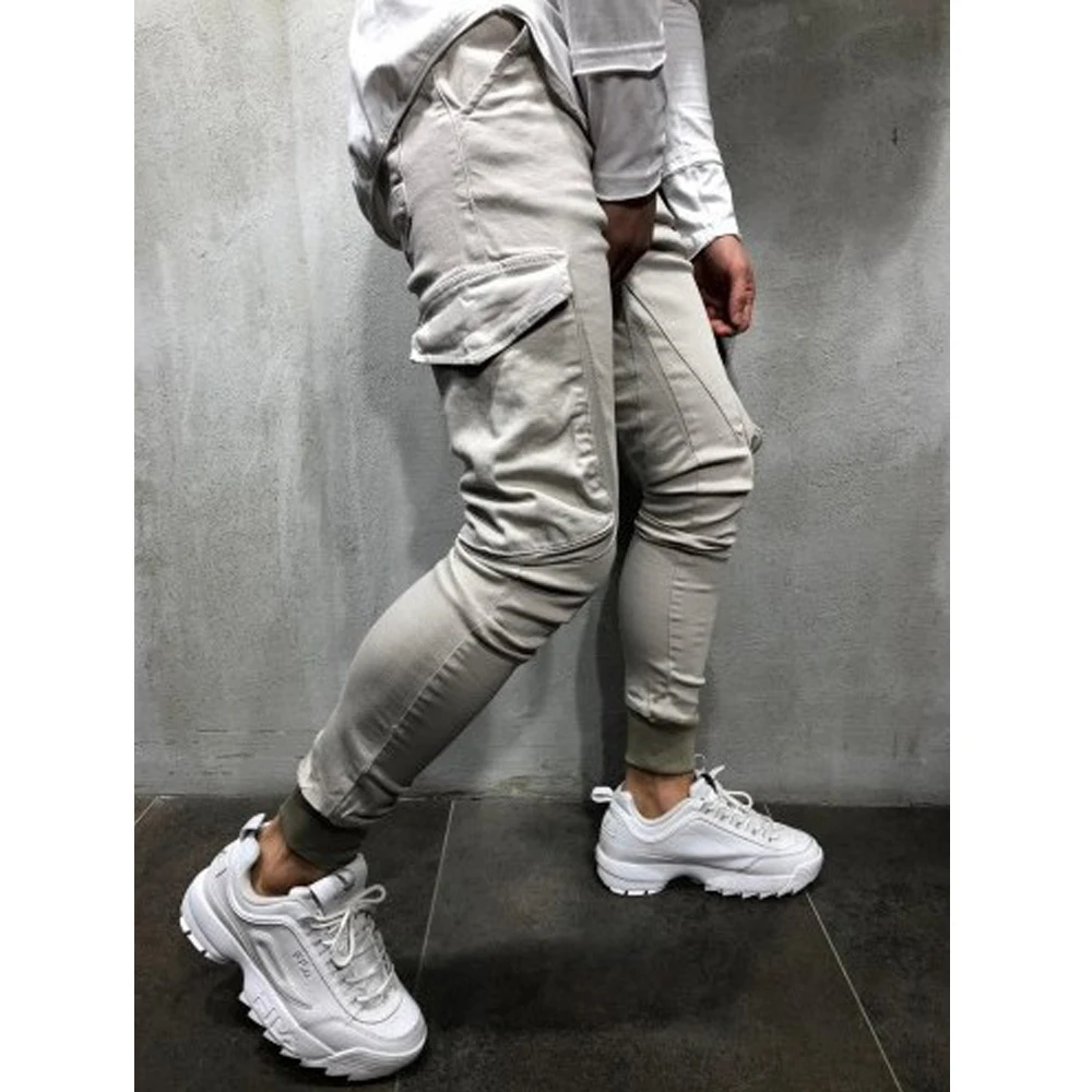 

2019 Brand New Style Mens Slim Fit Tracksuit Sport Gym Skinny Jogging Joggers Sweat Pants Trousers