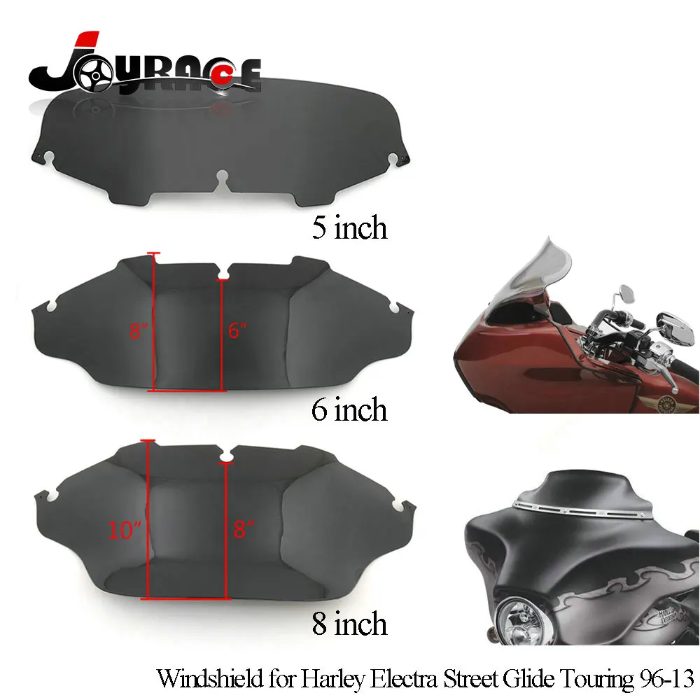 5 &quot6&quot 8 &quotмотоцикл ветровое стекло обтекатель для Harley Electra Street Glide Touring Bike FLHT FLHTC