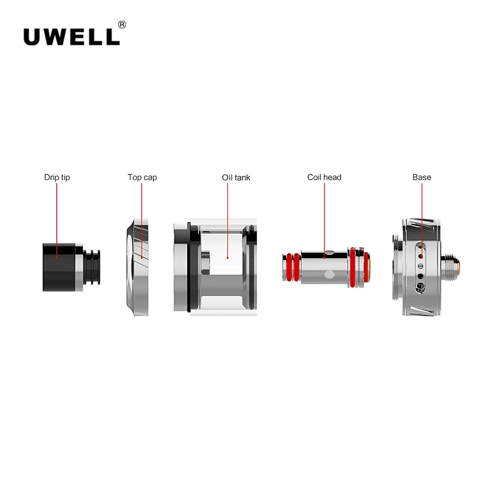 Оригинальная электронная сигарета Uwell Whirl Vape 3 5 м Ом катушка для Hypercar Mod VS NUNCHAKU