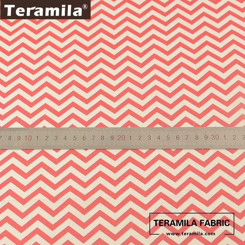 Teramila 100% хлопчатобумажная ткань твиловый материал для шитья волнистый дизайн