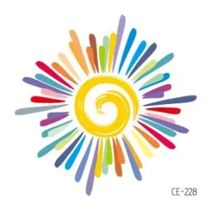 CE-228 1 лист, Rocooart, разные радужные тату-Стикеры, гей-Прайд, стикер для лица, косметические, милые, боди-арт, временные, цветные наклейки - Цвет: CE-228