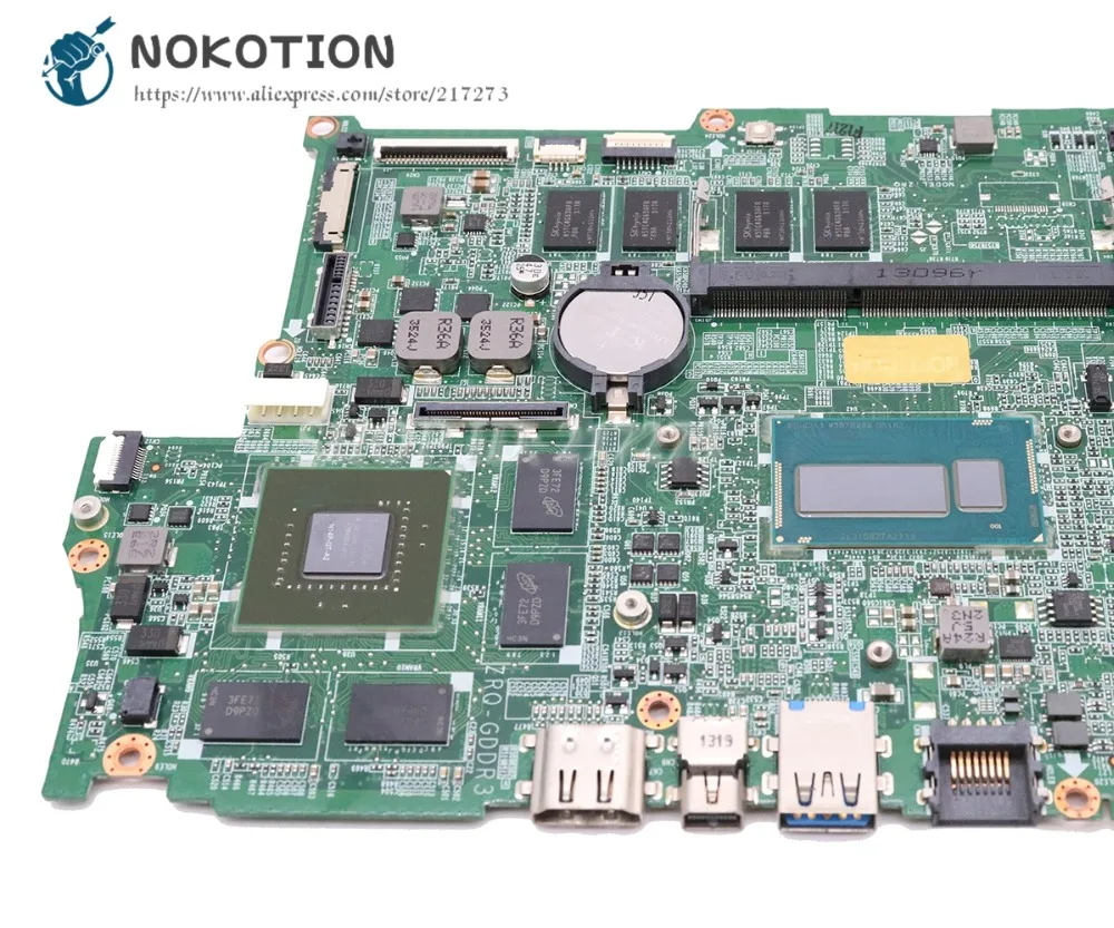 Материнская плата NOKOTION для Acer aspire материнская ноутбука GT750M 4G SR16Z основная ЦП