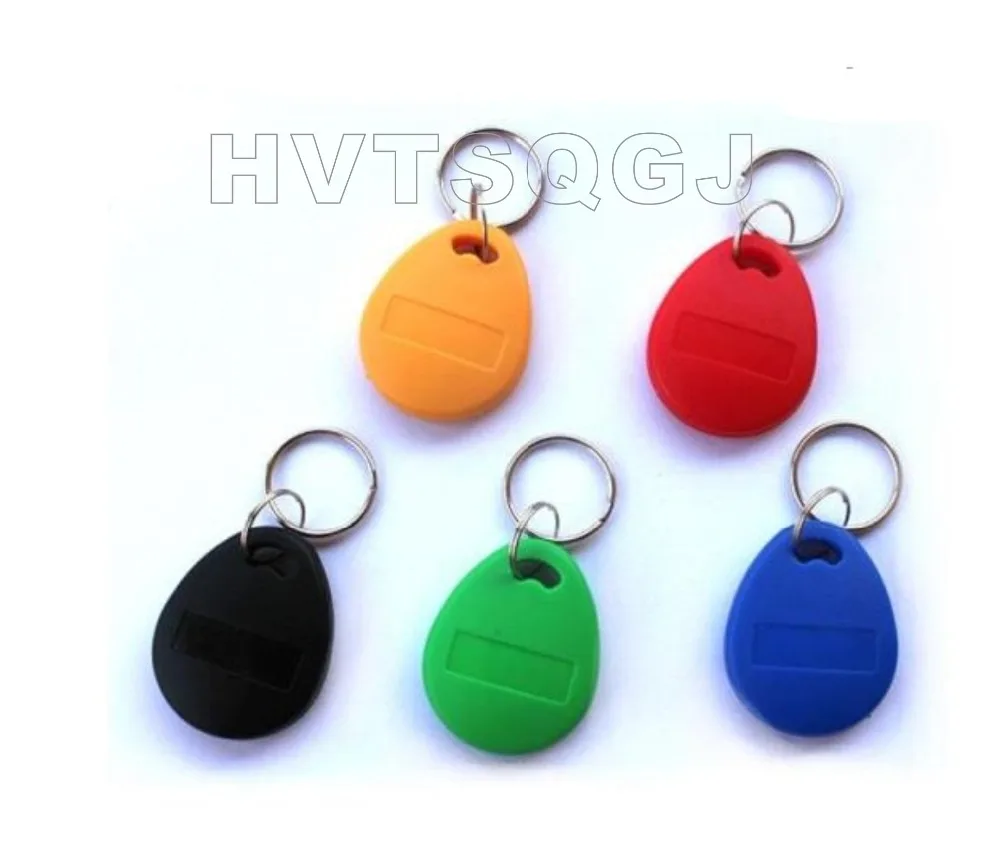 500 шт./пакет IC карты nfc tag S50 RFID 13 56 Mhz Tag Токен с кольцом для ключей гравировкой