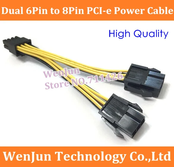 , 10 .,  6-8 Pin PCI-e  ,   18AWG,  2x6-8 Pin