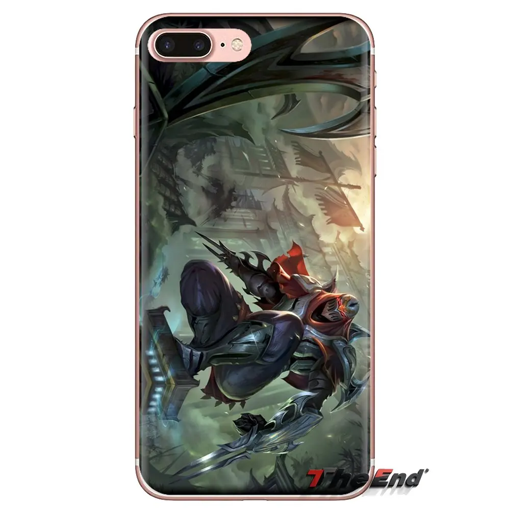 For iPod Touch Apple iPhone 4 4S 5 5S SE 5C 6 6S 7 8 X XR XS Plus MAX Zed Game Transparent Soft Shell Covers |