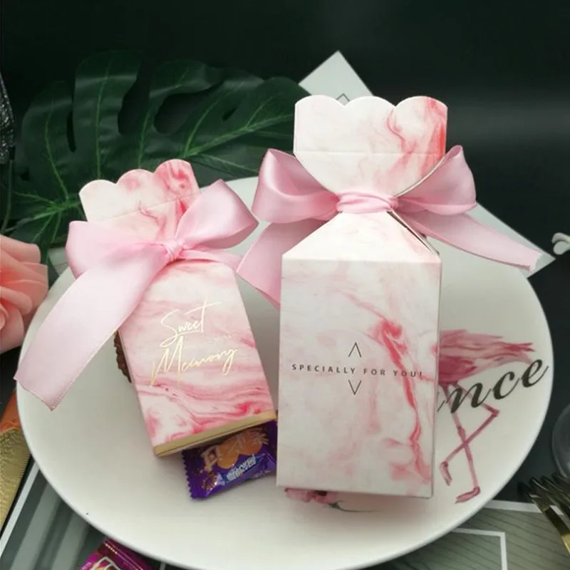 50 шт. коробка для конфет с мраморным рисунком|Подарочные сумки и упаковка| |