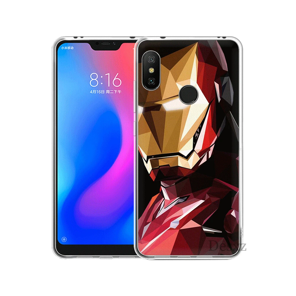 Чехол Desxz Мстители Капитан Америка для Xiaomi Mi 6 8 Lite SE A1 A2 5X 6X Mix 2S F1 9 9se MAX