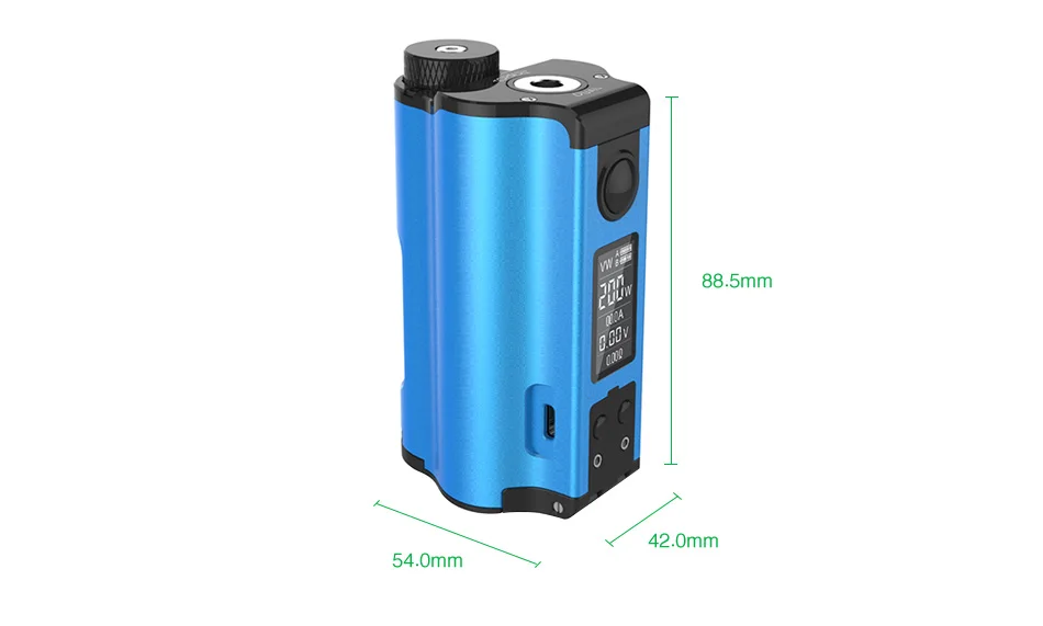 Original 200W DOVPO Topside Top Fill TC Squonk MOD with 10ml Large Squonk Bottle& 0.96 Inch OLED Screen Topside by Dovpo