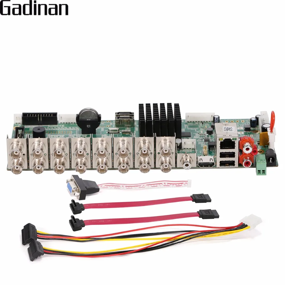Видеорегистратор GADINAN 16CH HVR AHD/CVI/TVI DVR 5 в 1 1080P 2.0MP CCTV видеорегистратор охранная
