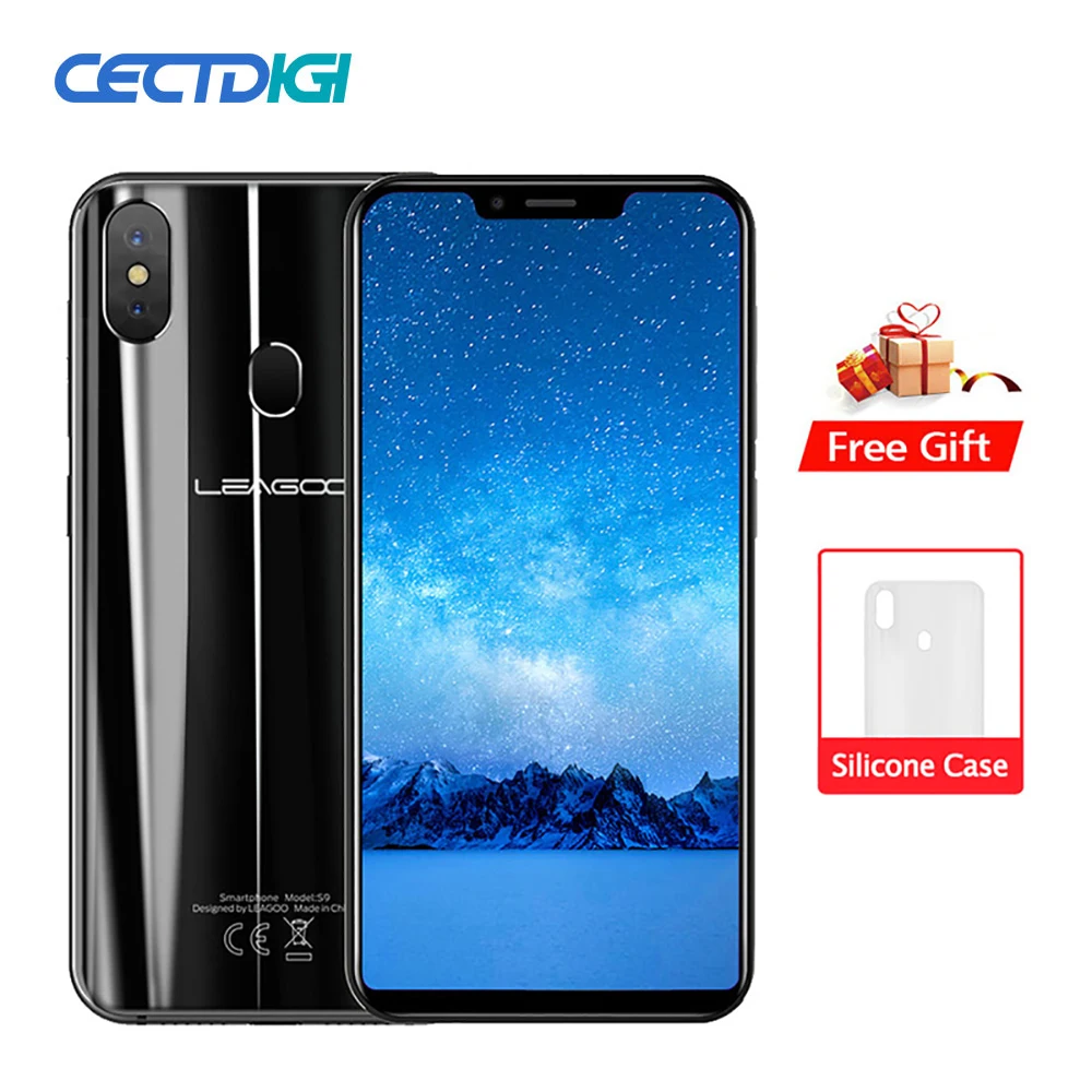 Leagoo S9 4G распознавание лица Мобильный телефон Android 8 1 MTK6750 Восьмиядерный 5 85 &quotHD IPS 4