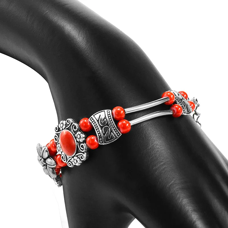 Bohemia Boho Fashion Viking Indian Extension chain Bracelets Bangles For Women Girl Round Geometric Jewelry Accessories Gifts | Украшения и