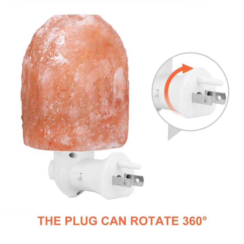 1 шт. настенный светильник натуральный Гималайский ручной резной солевой лампа 360